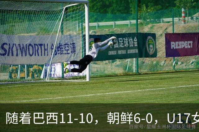 随着巴西11-10，朝鲜6-0，U17女足世界杯8强已诞生4席